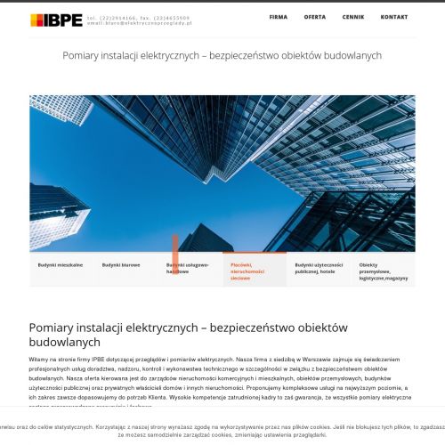 Kraków - badanie wyłącznika przeciwpożarowego cena