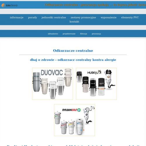 Odkurzacze centralne sklep łódź - Sieradz