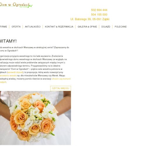 Dom weselny Zielonka