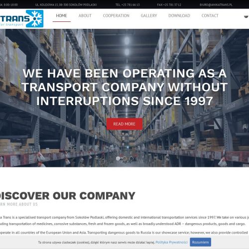 Transport towarów mrożonych - Sokołów Podlaski