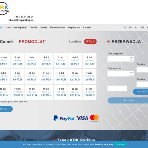 Kraków parking balice