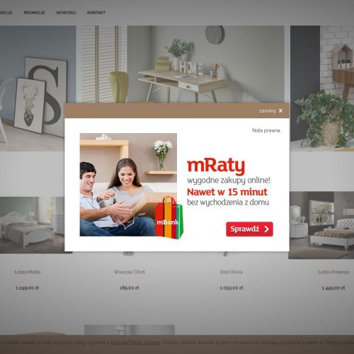 Rozkładany drewniany stół do pokoju dziennego