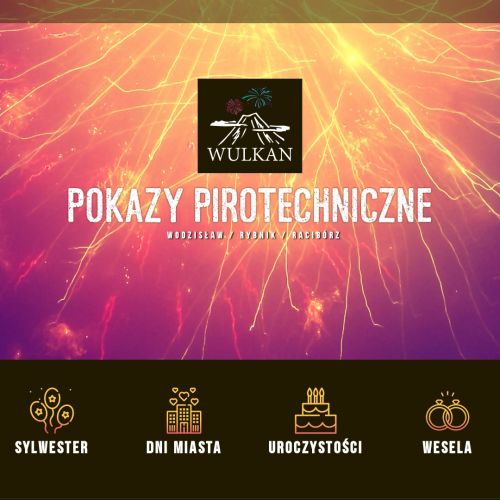 Pokazy fajerwerków na wesele śląsk - Katowice