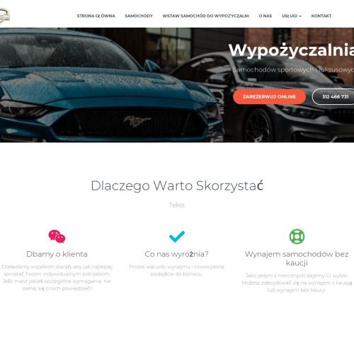 Wypożyczalnia samochodów luksusowych bez kaucji łódź - Warszawa