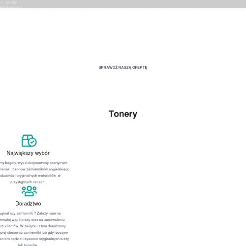 Toner do drukarki cena