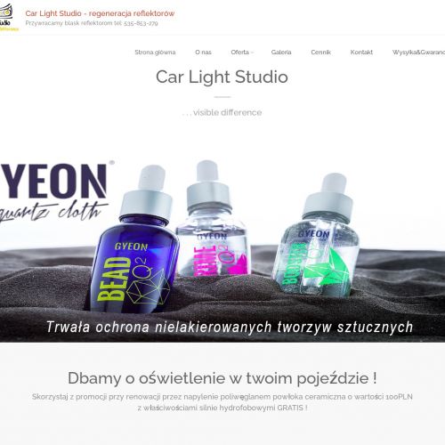 Regeneracja odbłyśników lamp