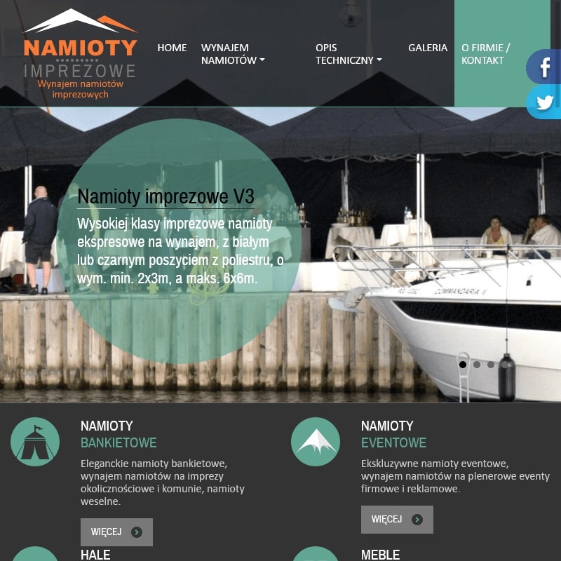 Warszawa - namioty ogrodowe wodoszczelne