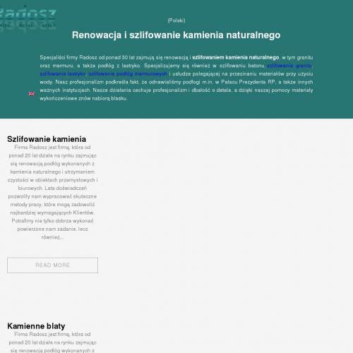 Warszawa - szlifowanie kamienia na mokro