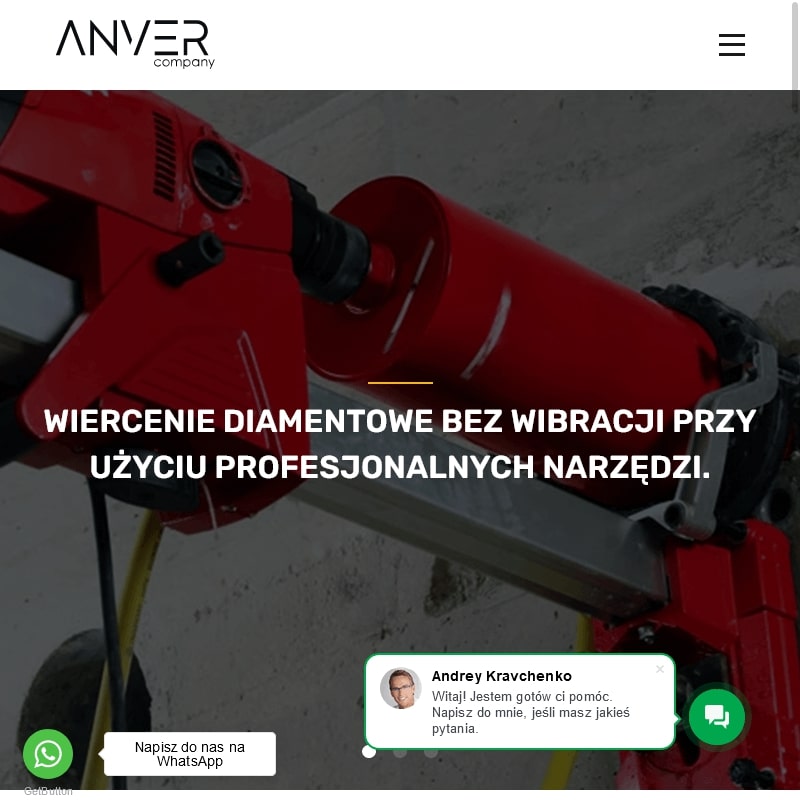 Wiercenie dużych otworów w ścianie w Warszawie