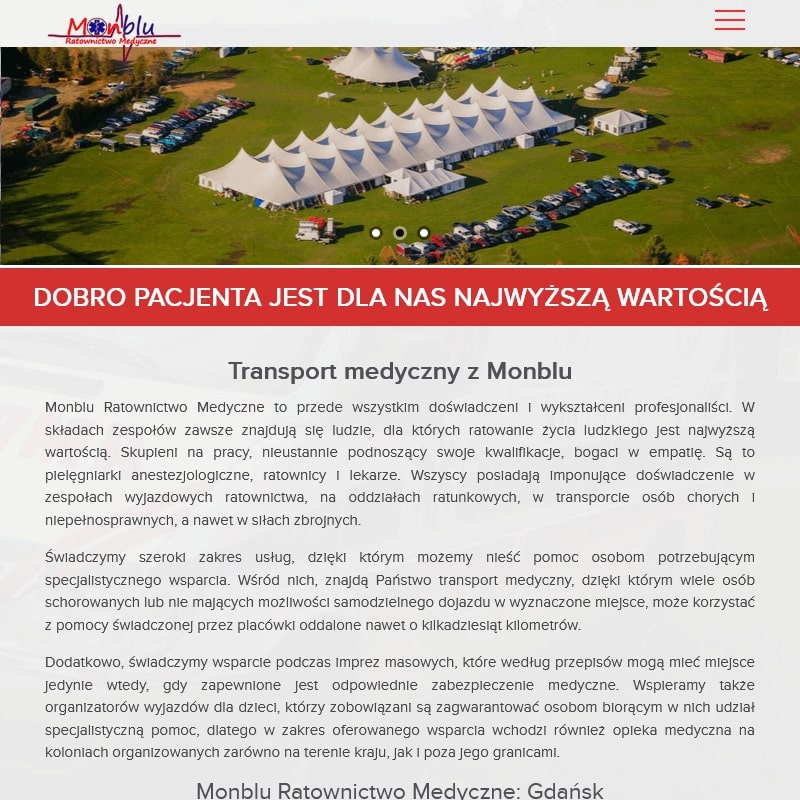 Karetka przewozowa - Elbląg