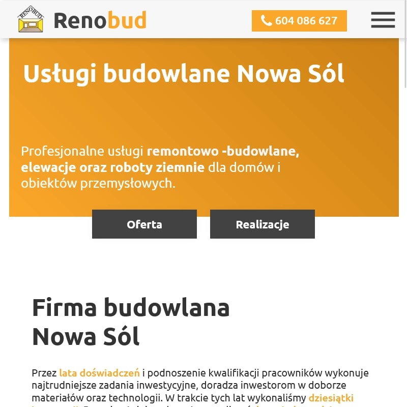 Firma budowlana Nowa Sól