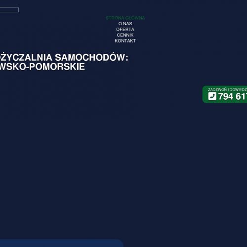 Wypożyczalnia aut kujawsko pomorskie - Bydgoszcz