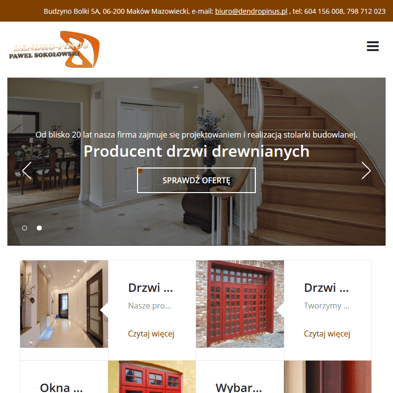 Drzwi drewniane wewnętrzne - Siedlce