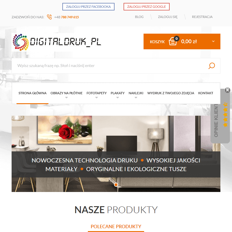 Obrazy drukowane na płótnie