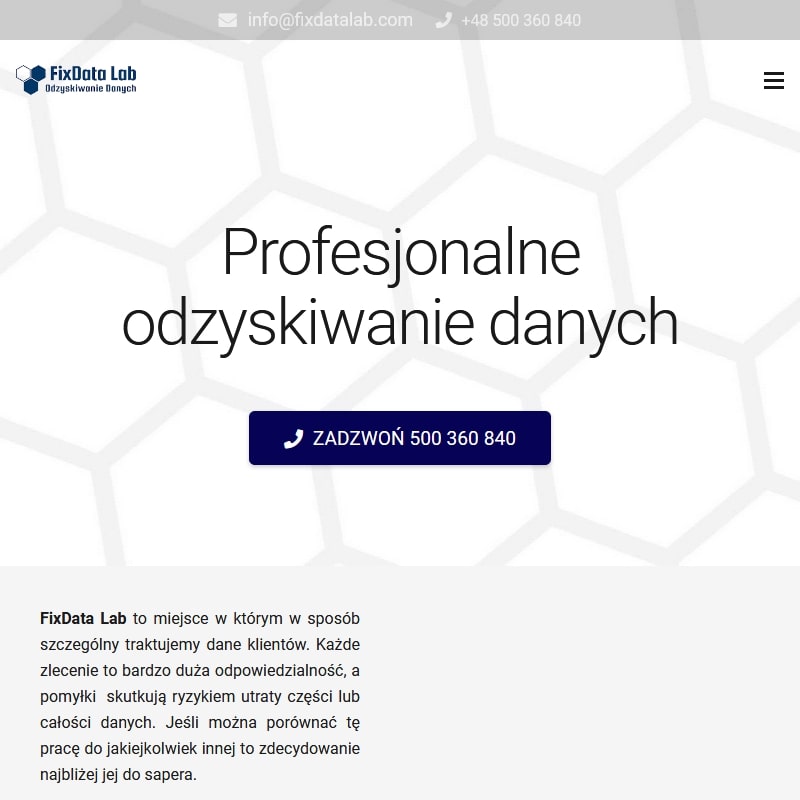 Warszawa - odzyskiwanie danych z dysku ceny