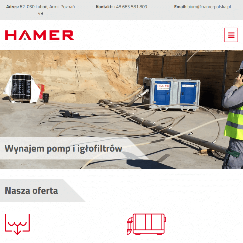 Pompa igłofiltrowa wynajem w Warszawie