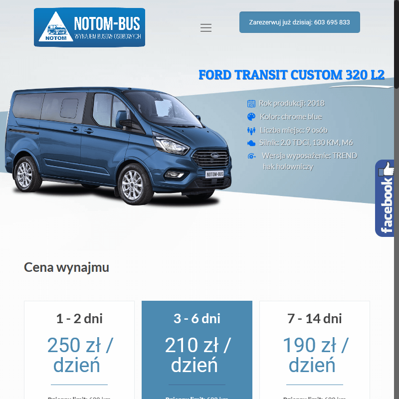 Wynajem busa cena - Rawicz