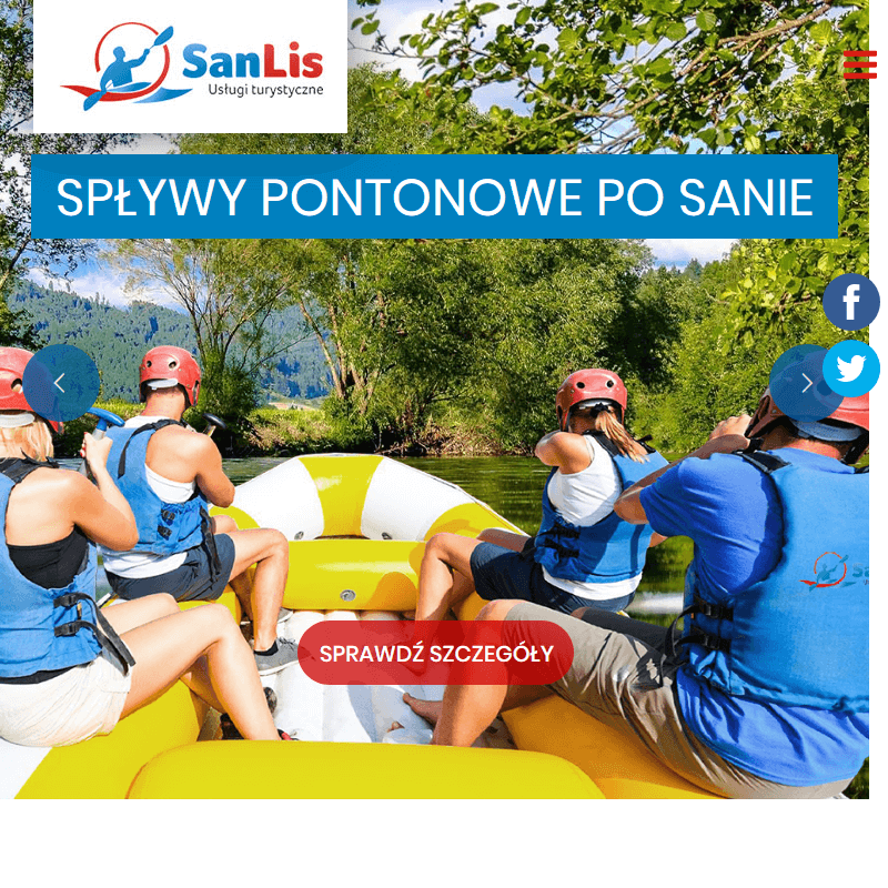 Spływy pontonowe - Sanok